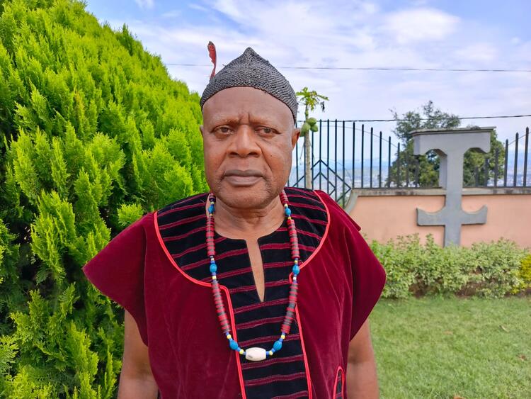 Chairman of the Bamenda-Nkwe Language Development Committee Ba Sama Fohtung Samuel Tangang