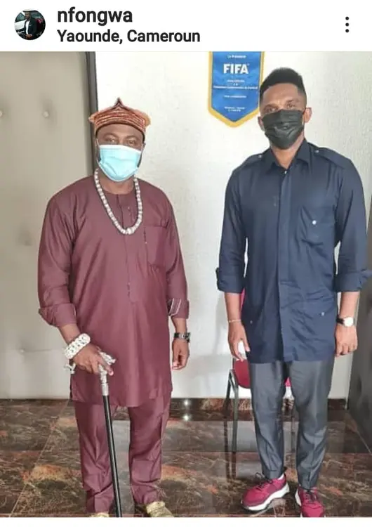 HRH and the football legend Samuel Eto’o Fils